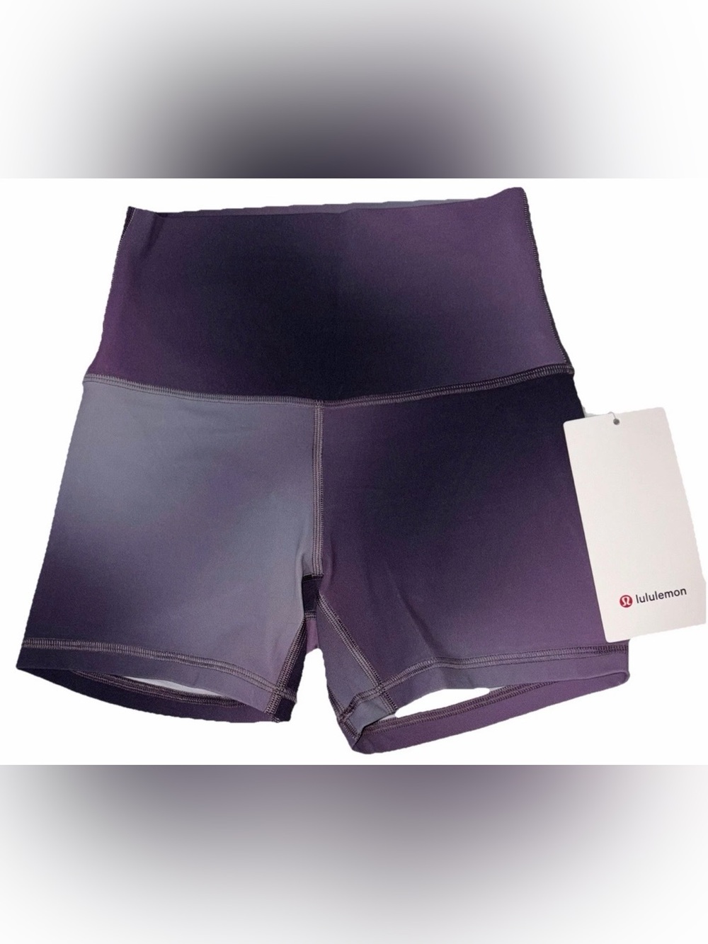 NWT LULULEMON SIZE 4 ALIGN HIGH RISE 4”L SHORT AUTHENTIC AURORA HAZE PURPL MULTI